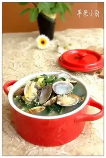 Spinach and fan soup