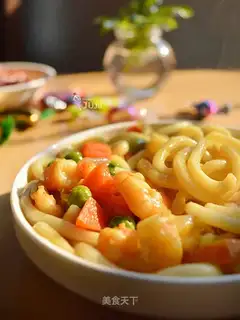 Shrimp curry oatmeal
