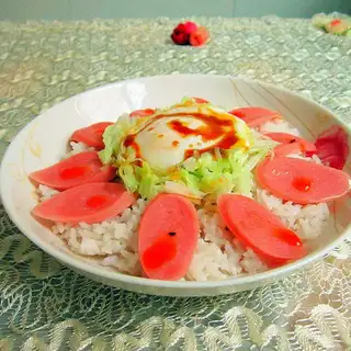 Sausage hot rice