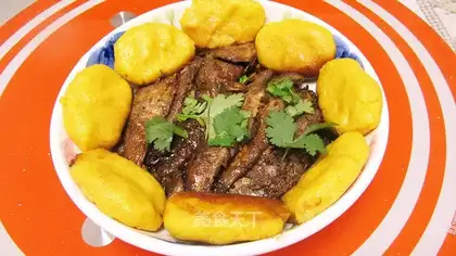 Burning sea fish cakes