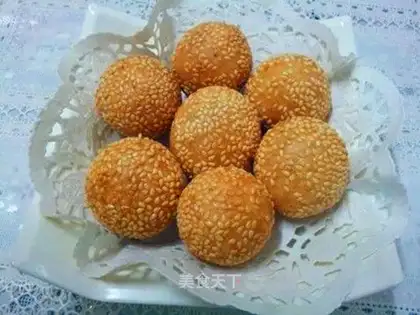 Milk sesame ball