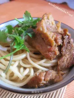 Homemade beef noodles