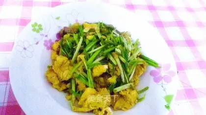 Garlic egg fried meat