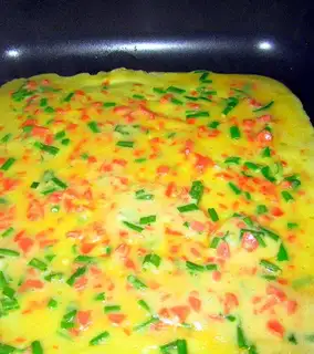 Ham eggcake