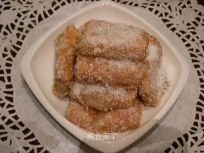 Honey-cracked rice pie