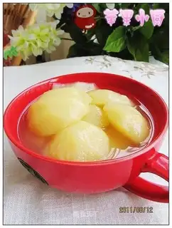 Peach with honey