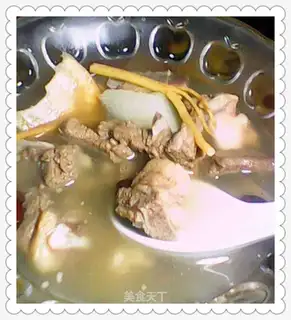 Lamb chop soup