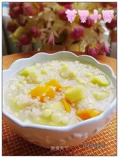 Apple corn pumpkin fried rice