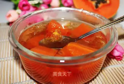 Peach and cucumber