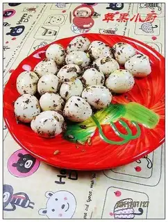 Barbecue quail eggs