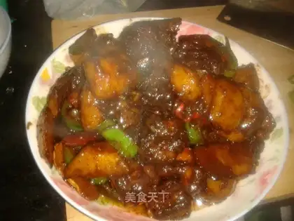 Potato burn ribs