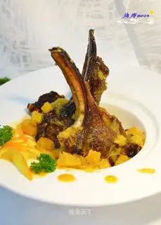 Orange roast lamb chops