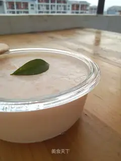Cucumber milk pudding