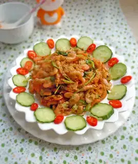 Spicy egg shrimp