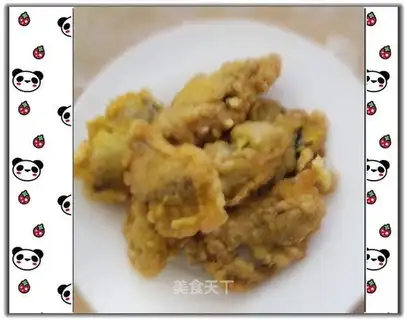 Fried ostrich yellow