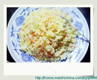 Carrot abalone egg fried rice