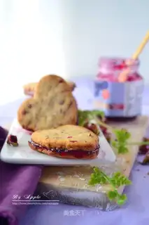 Blueberry fragrance cookies
