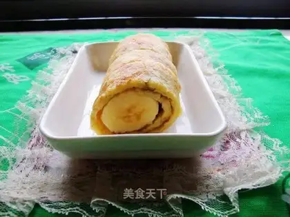 Banana omelet