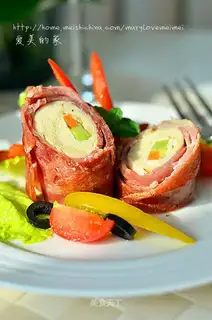 Bacon chicken roll