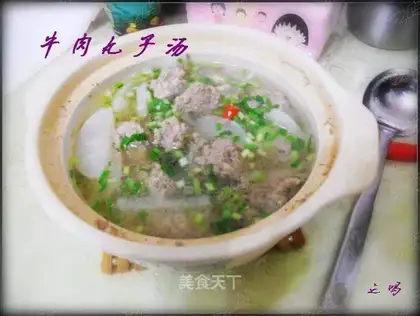Rapp beefball soup