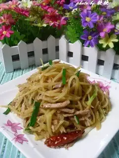 Sand tea, potatoes, fried meat