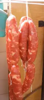 Fill up the wide sausage