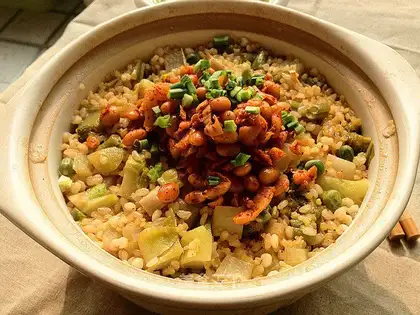 Time grain rice