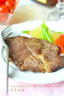 A very simple version of black pepper steak