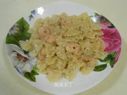 Shrimp cream pasta