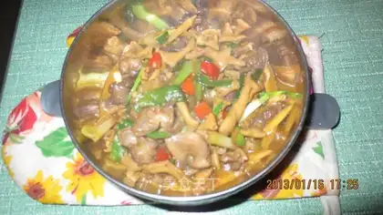 Garlic and chicken