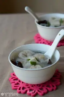 Fish dumpling soup