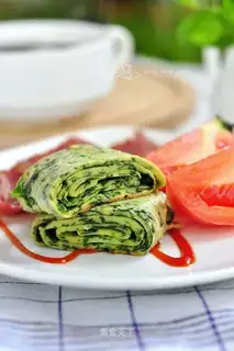 Spinach egg rolls