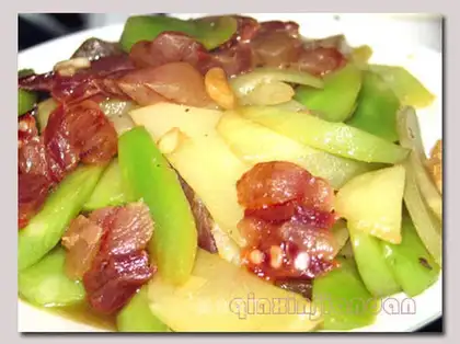 stir-fried preserved lettuce