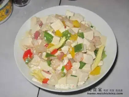 Assorted shrimp tofu