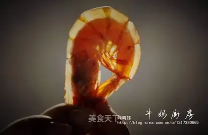 Homemade dried shrimp