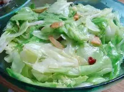 stir-fried cabbage with dried shrimp skin