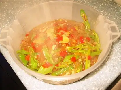 stir-fried vermicelli with chili