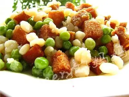 Pork shrimp with diced