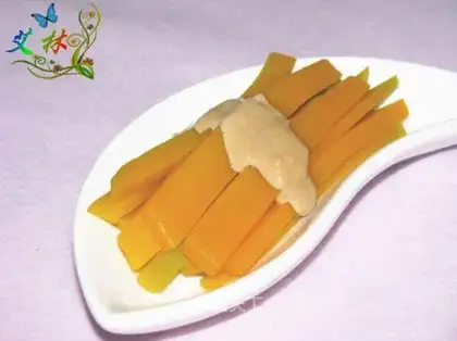 fermented bean curd and golden melon strips