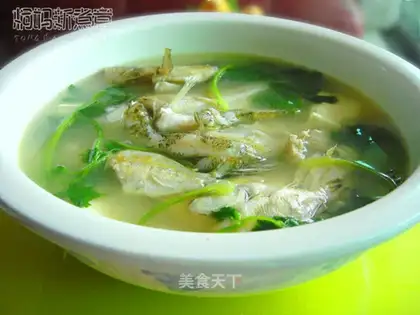 Mixed fish and tofu soup