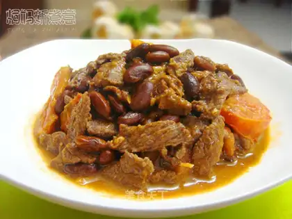 Red kidney beans tomato beef