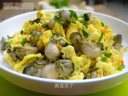 Soft stir-fried oyster eggs