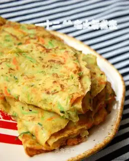 Colorful vegetable omelet