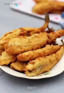 Fried dogfish in batter