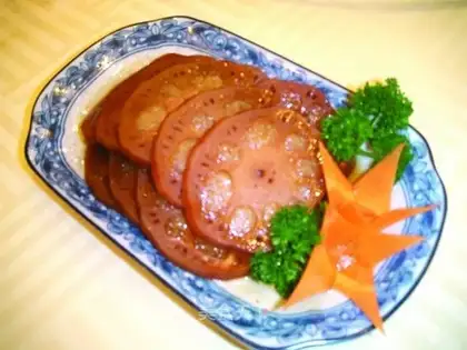 Fruity lotus root slices