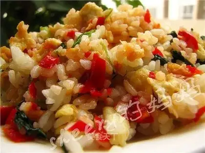 Spicy egg fried rice