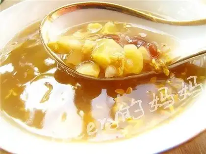 Osmanthus and chestnut soup