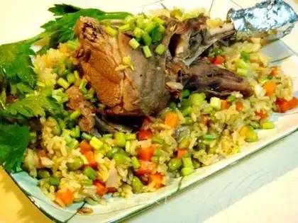 Turkish mutton pilaf