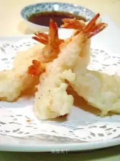 Fresh shrimp tempura