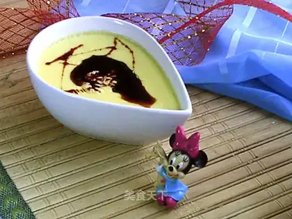 Baked sugarless pudding